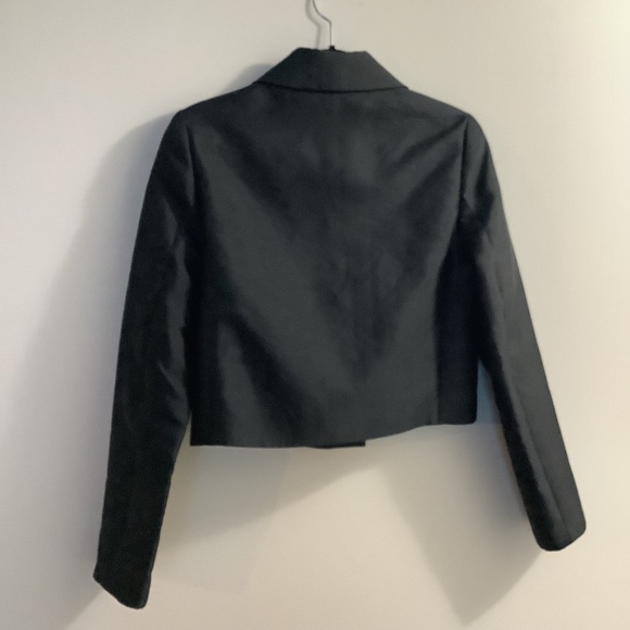 Wool Silk Cropped Jacket - Picture 5 of 11